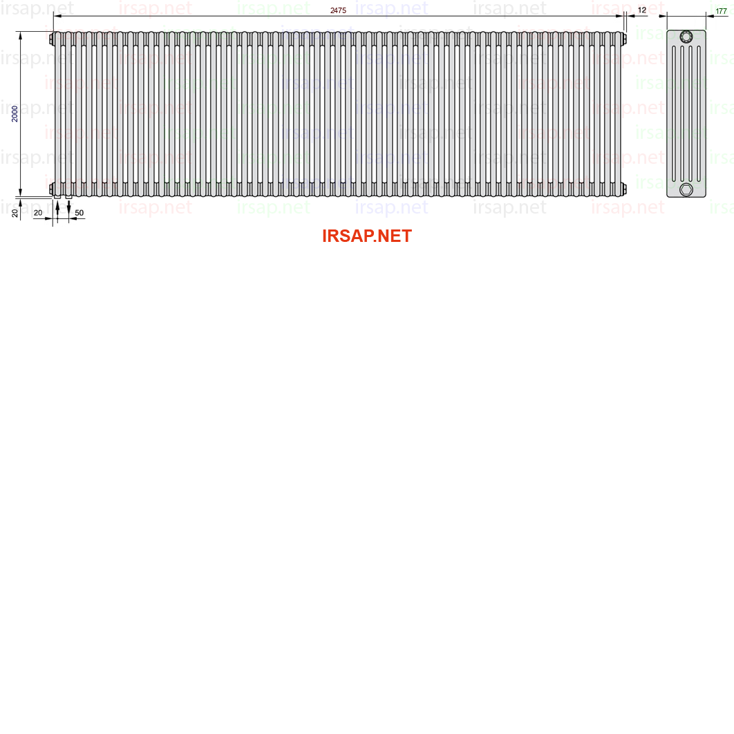 Радиатор IRSAP Tesi 52000/55 T18 CL 01